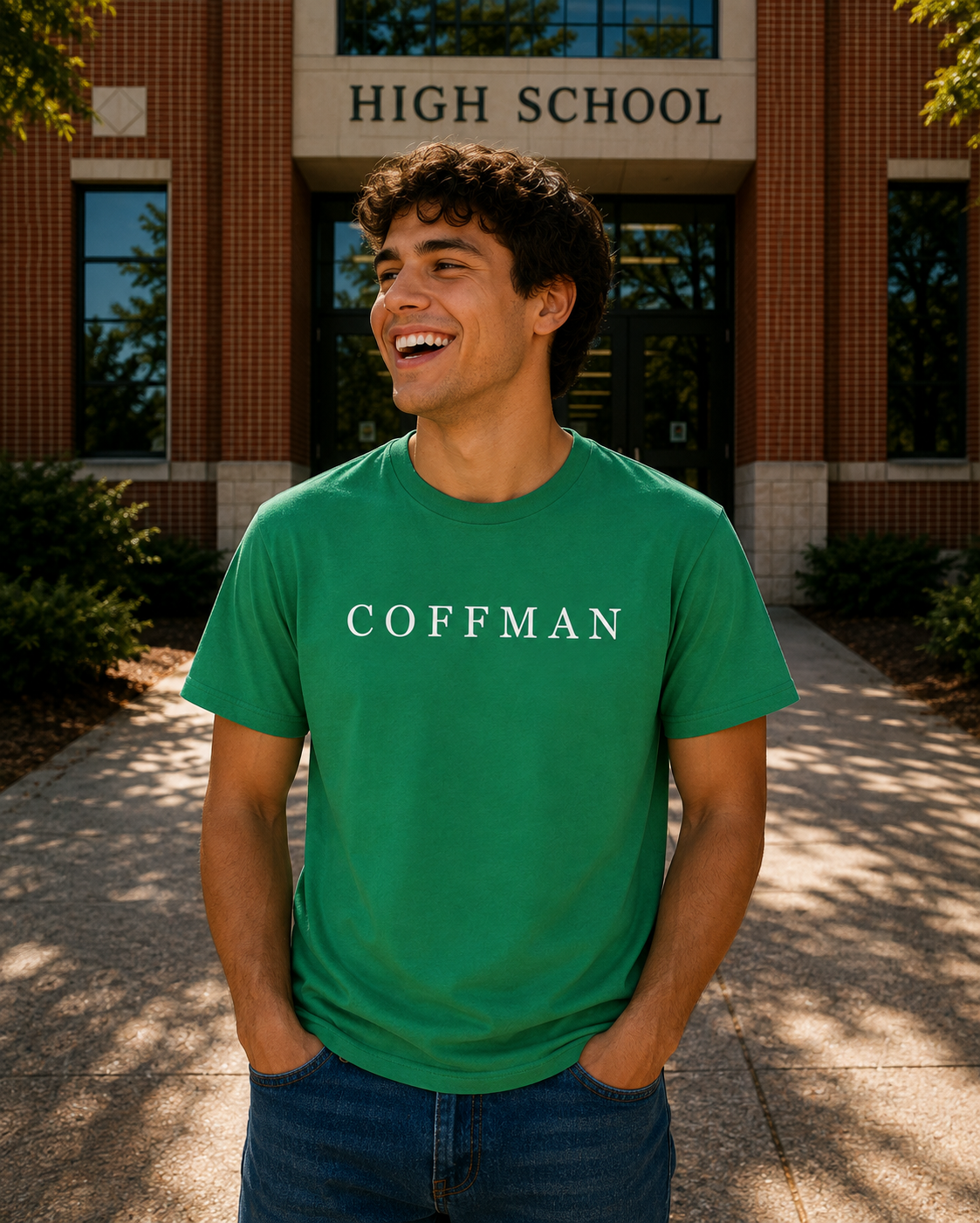 Simple Coffman green unisex tee