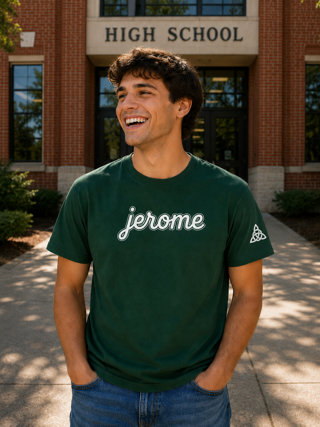 Jerome Script unisex tee