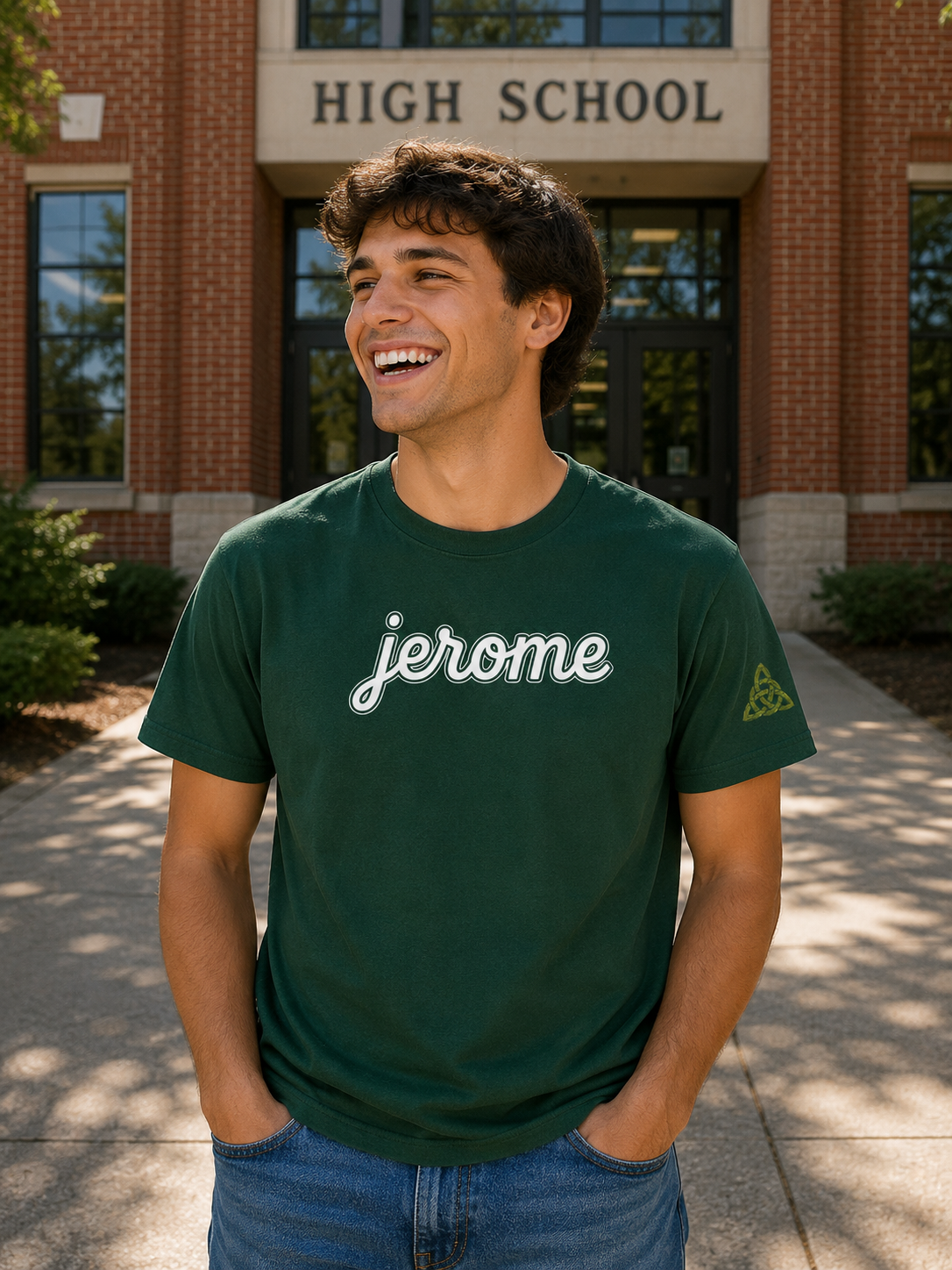 SCRIPT-jerome unisex tee