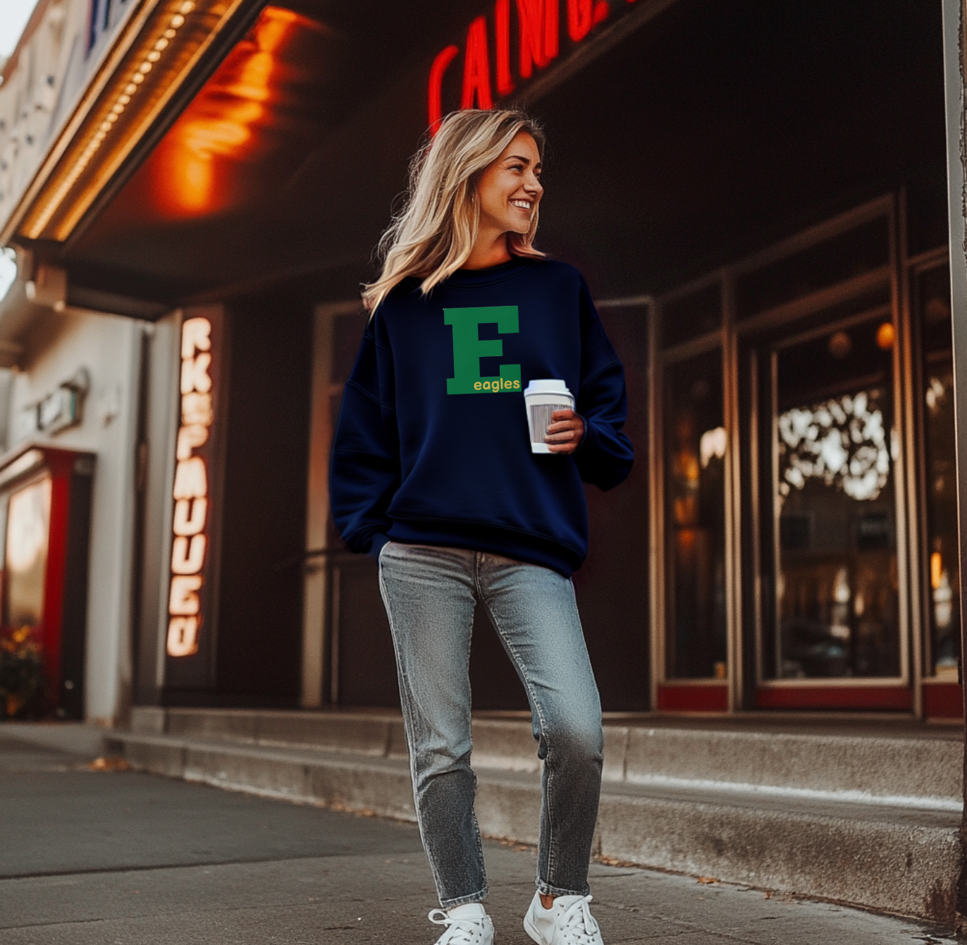 the GIANT E eversole crewneck sweatshirt