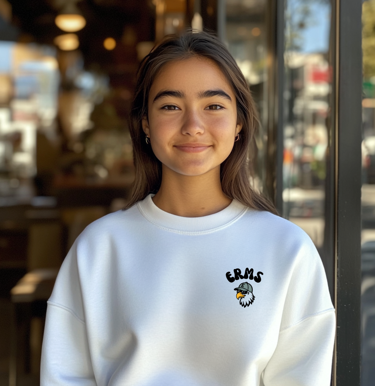 the BUBBLY EAGLE eversole crewneck sweatshirt