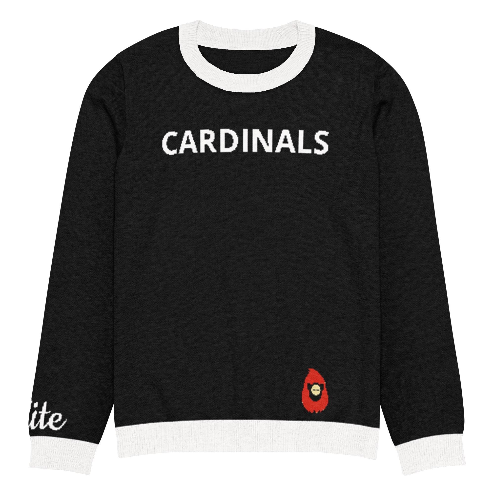 Cardinals knitted crew neck sweater