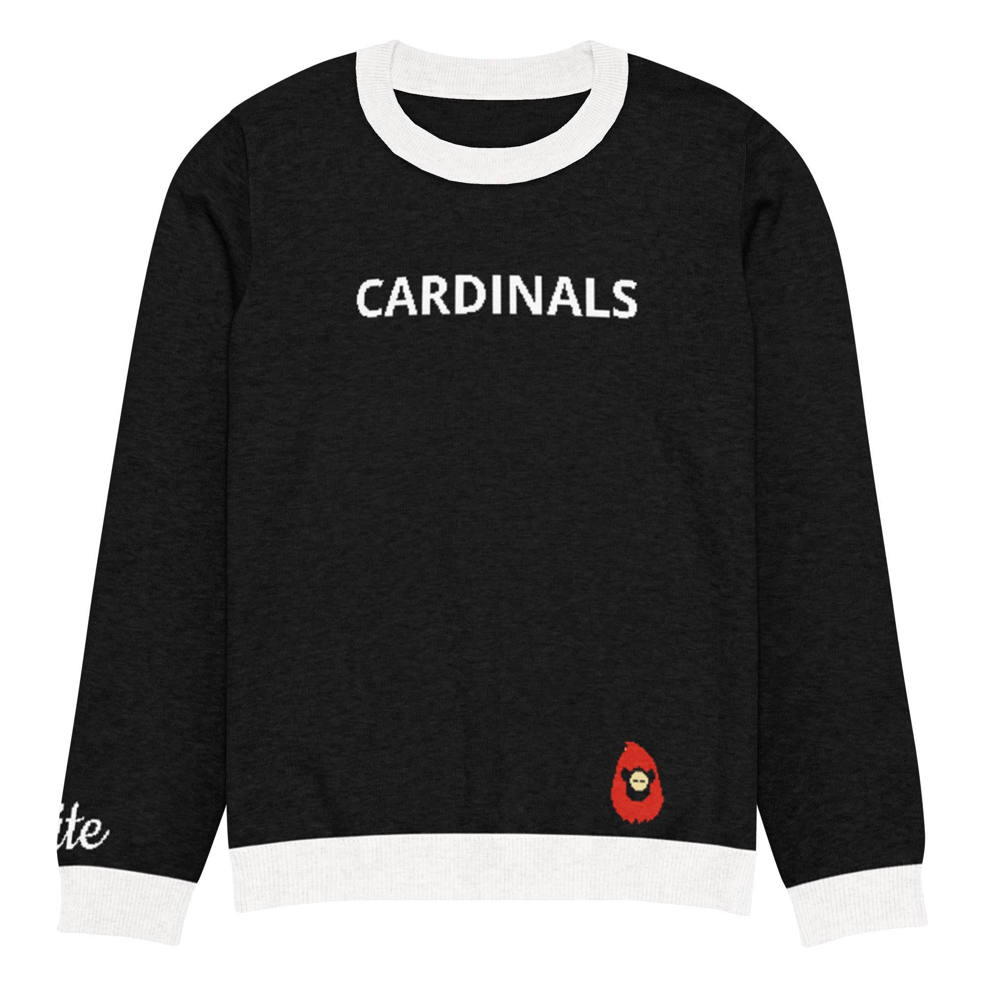 Cardinals knitted crew neck sweater